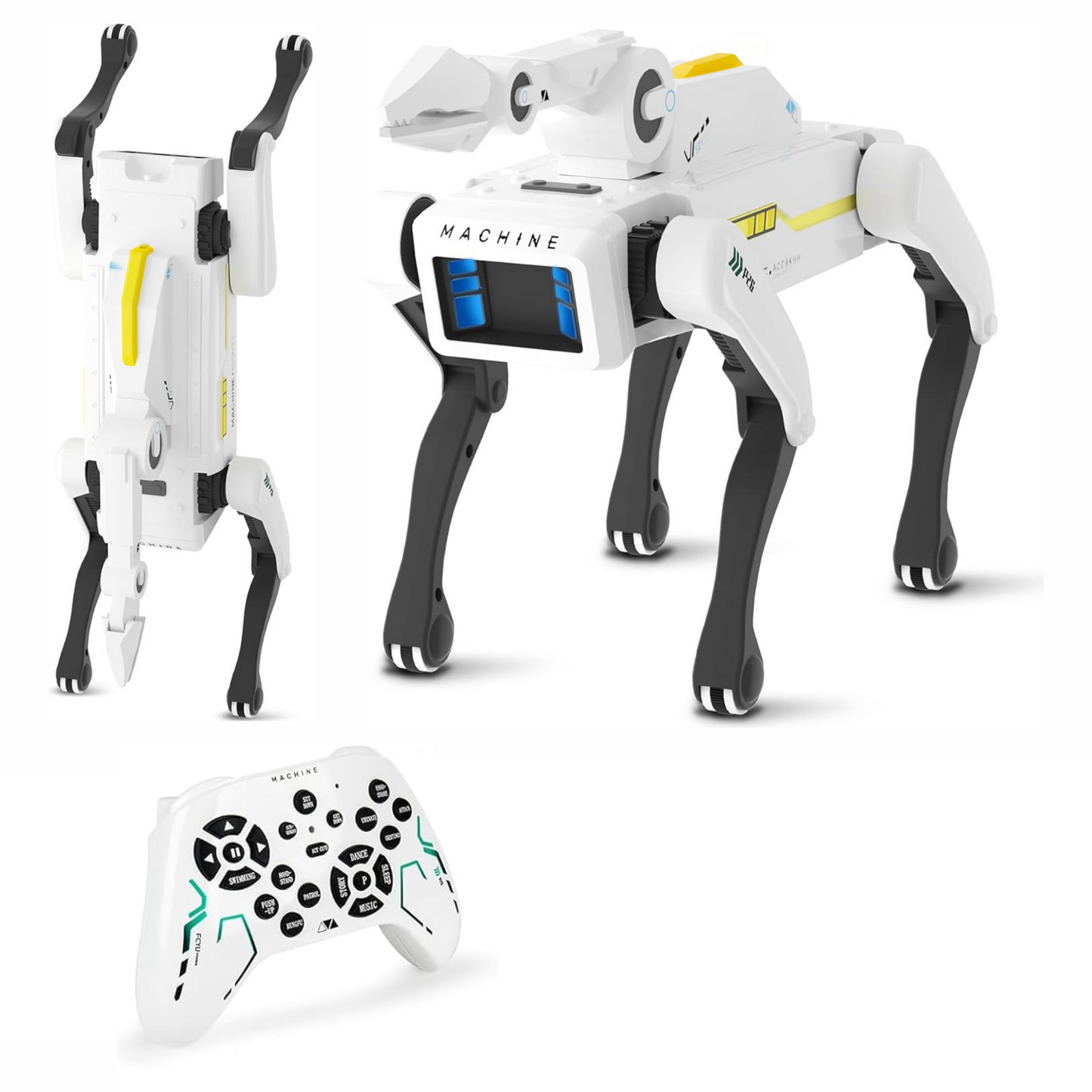 YKO Robot Dog with Interactive Claw, Voice